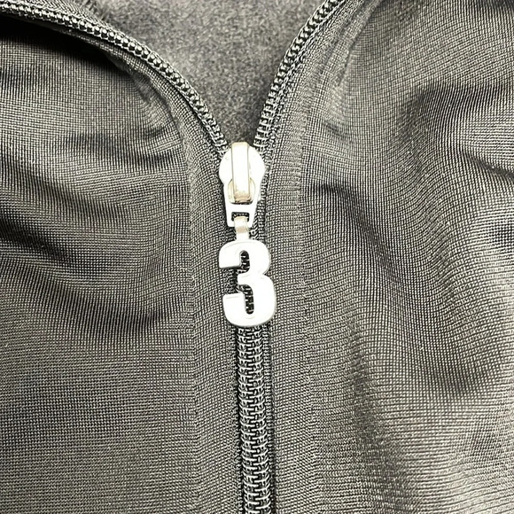 Adidas Full Zip Warm Up 3 Stripe Track Jacket AZF001 Black M - Picture 14 of 16